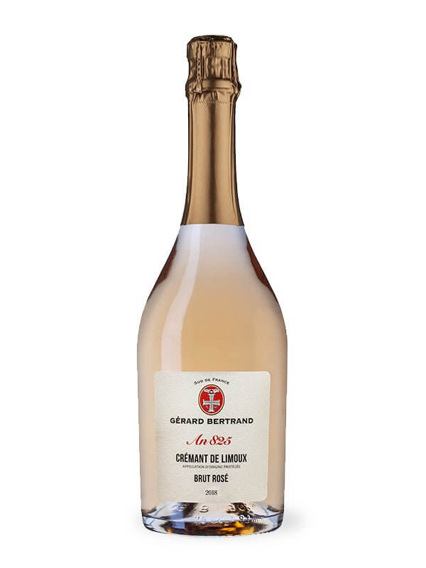 Heritage An 825 - Crémant de Limoux Brut rosé Sparkling Wine Gérard Bertrand 2021 750ml 