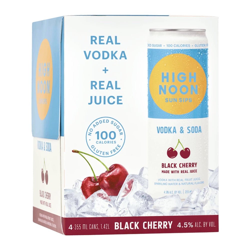 High Noon Black Cherry 4 Pack Hard Seltzer High Noon Spirits   