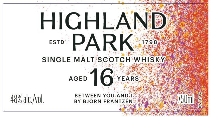 Highland Park 16 Year Old Single Malt Scotch Whisky "Between You and I" by Björn Frantzén Single Malt Scotch Whisky Highland Park