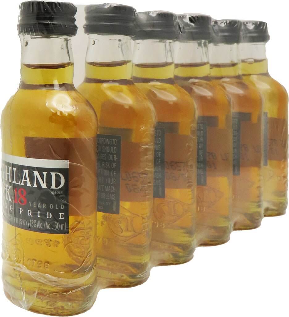 Highland Park Single Malt Whisky 18 Year Old 50ml 6pk MINI Highland Park   