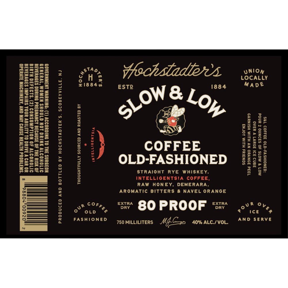 Hochstadter's Slow & Low Coffee Old Fashioned Ready-To-Drink Cocktails Hochstadter's   