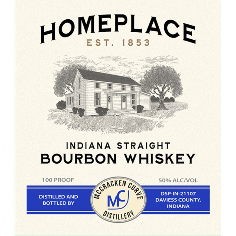 Homeplace Indiana Straight Bourbon Bourbon McCracken Curve Distillery   