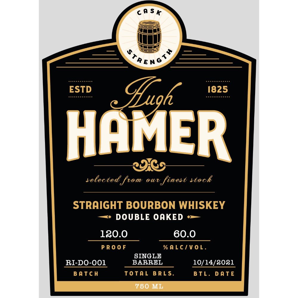 Hugh Hamer Double Oaked Straight Bourbon 120 proof Bourbon West Fork Whiskey