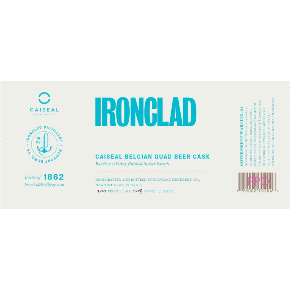 Ironclad Caiseal Belgian Quad Beer Cask Bourbon Bourbon Ironclad Distillery   