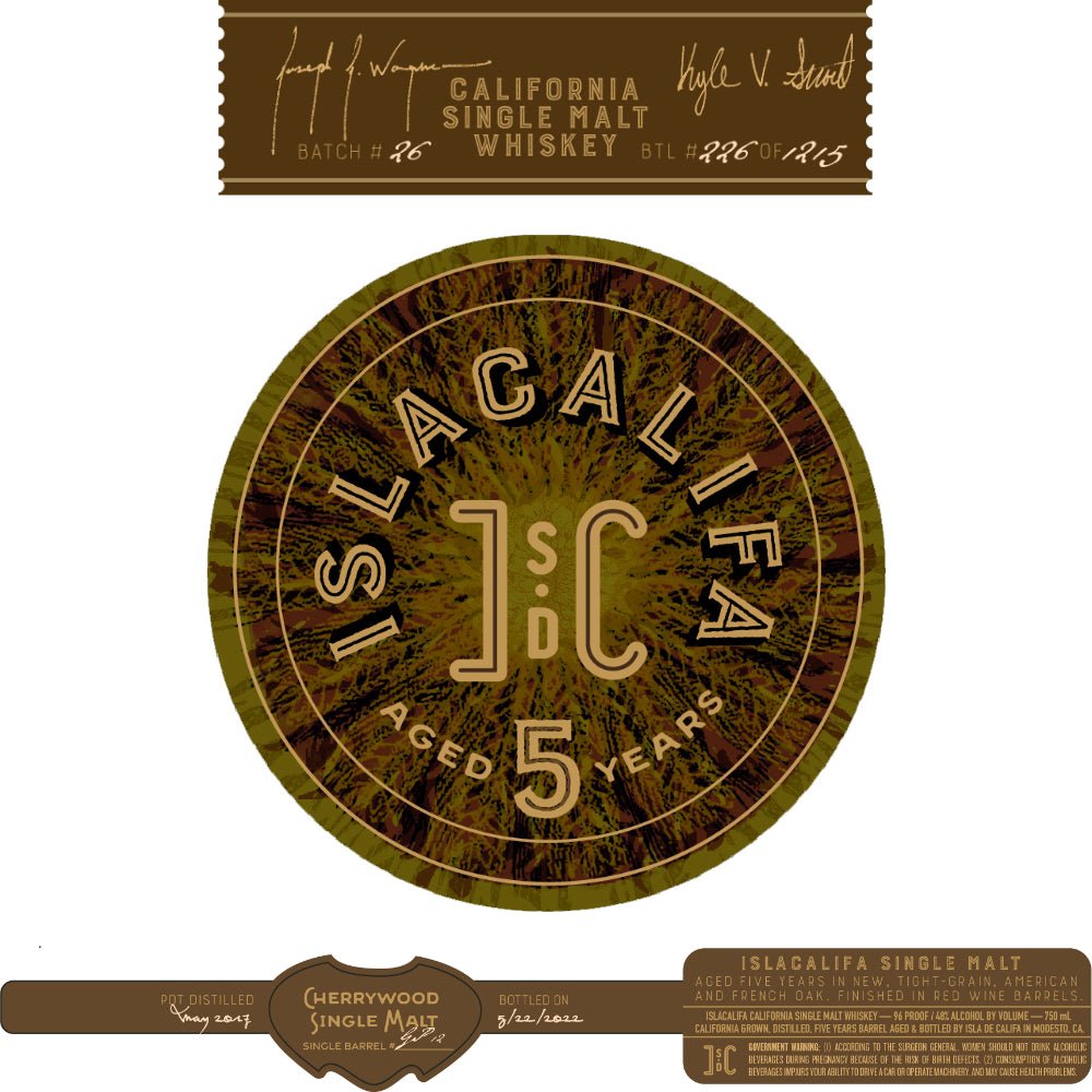 Islacalifa 5 Year Sherrywood Single Malt Whiskey Single Malt Whiskey Islacalifa   