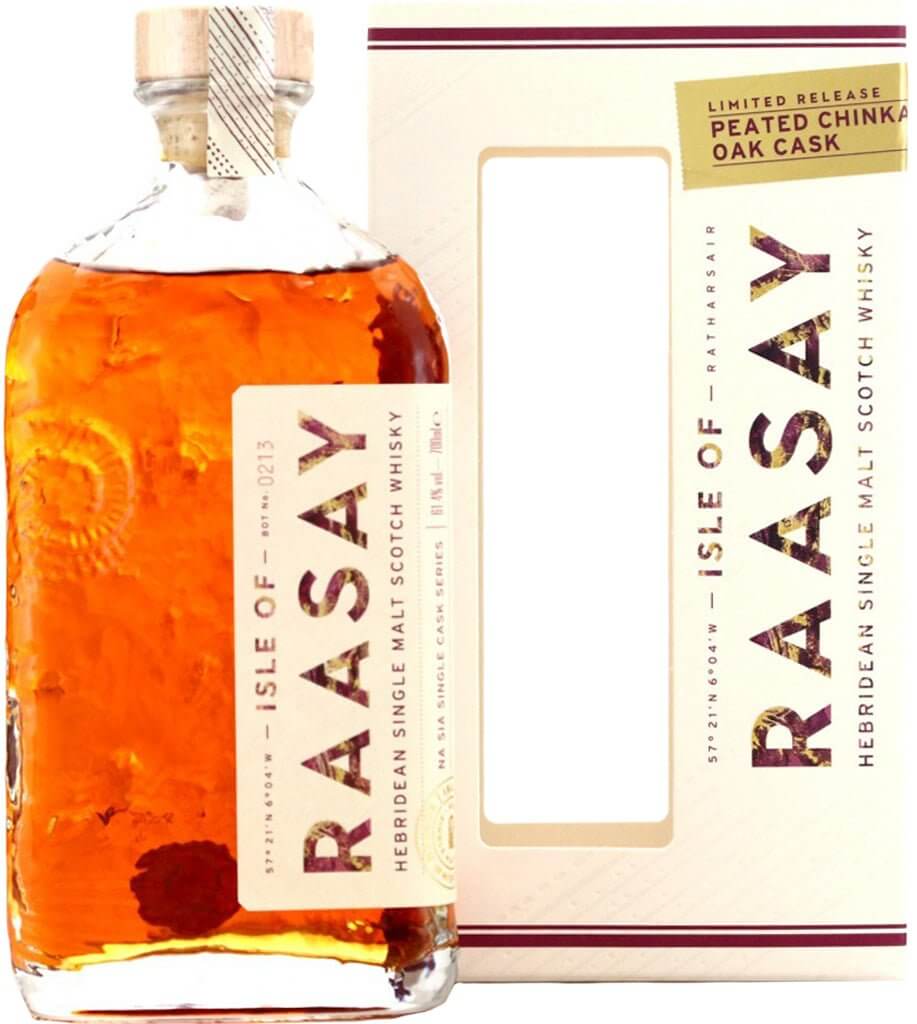 Isle of Raasay Peated Chinkapin Oak Cask Hebridean Single Malt Scotch Whisky 700ml WHISKEY Raasay Distillery   