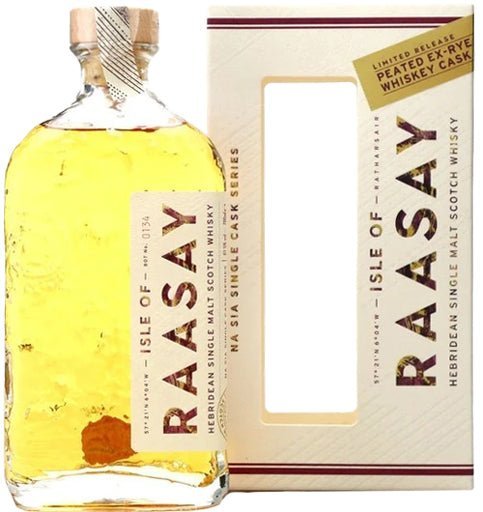 Isle of Raasay Peated Ex-Rye Whiskey Single Cask Hebridean Single Malt Scotch Whisky 700ml WHISKEY Raasay Distillery   