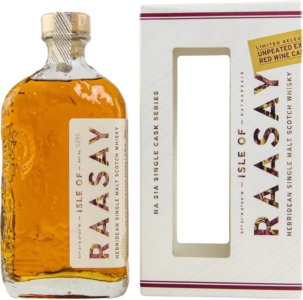 Isle of Raasay Unpeated Ex-Bordeaux Red Wine Single Cask Single Malt Whisky 700ml WHISKEY Raasay Distillery   