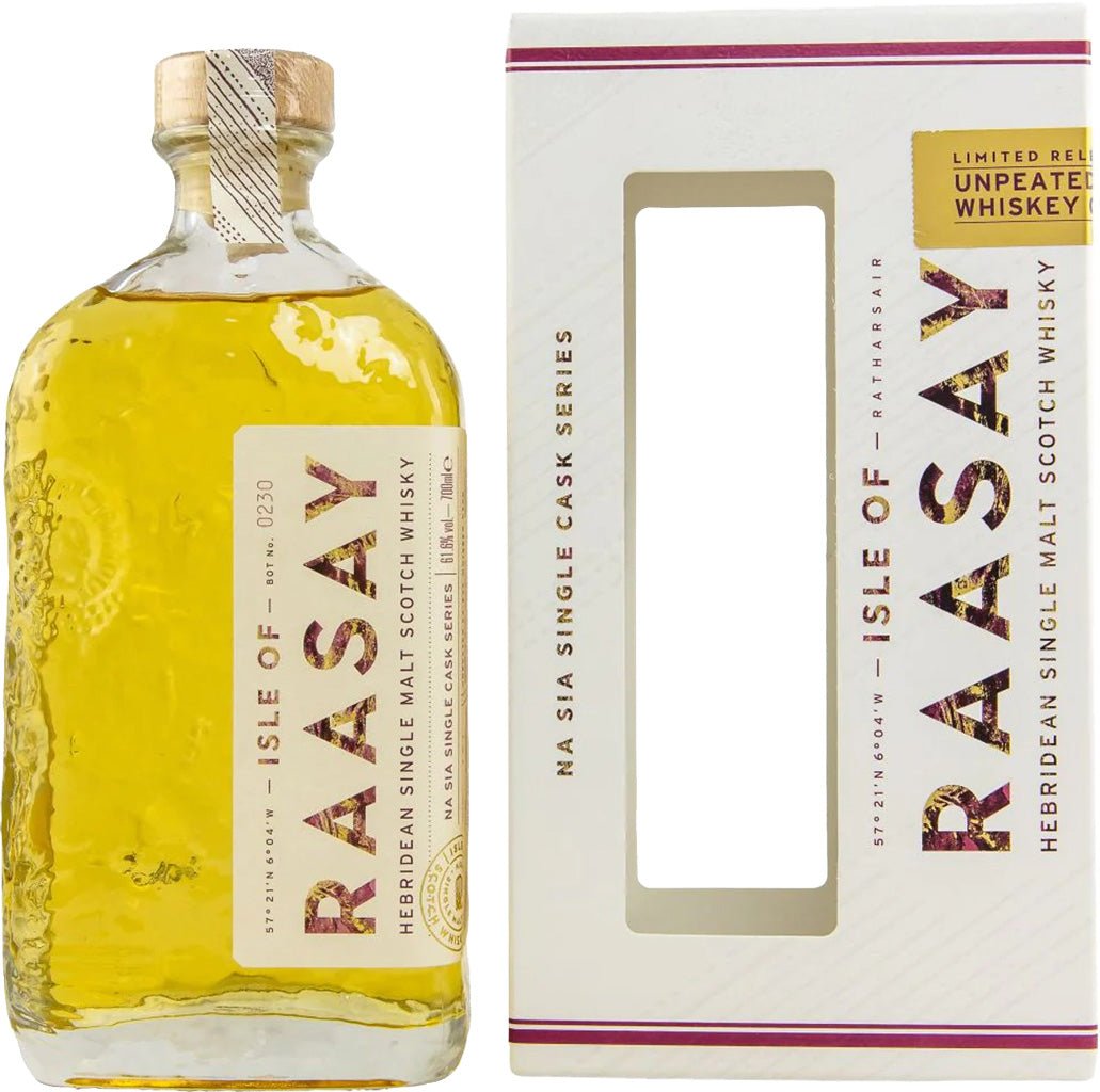 Isle of Raasay Unpeated Ex-Rye Whiskey Single Cask Hebridean Single Malt Scotch Whisky 700ml WHISKEY Raasay Distillery   