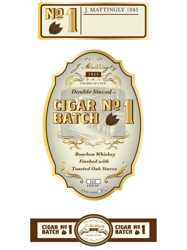 J. Mattingly Cigar Batch No. 1 Bourbon Whiskey Double Staved Bourbon Whiskey J. Mattingly   