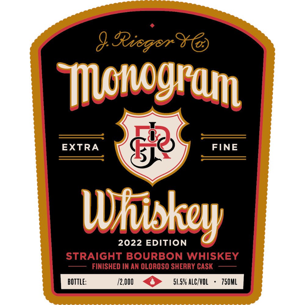 J. Rieger Monogram Straight Bourbon 2022 Edition Bourbon J. Rieger’s & Co.