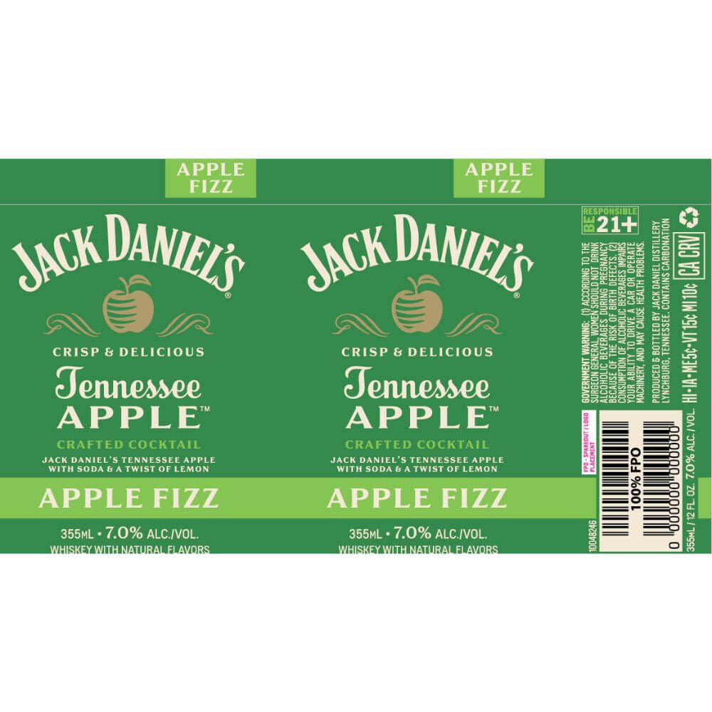 Jack Daniel's Apple Fizz Crafted Cocktail Ready-To-Drink-Cocktails Jack Daniel's