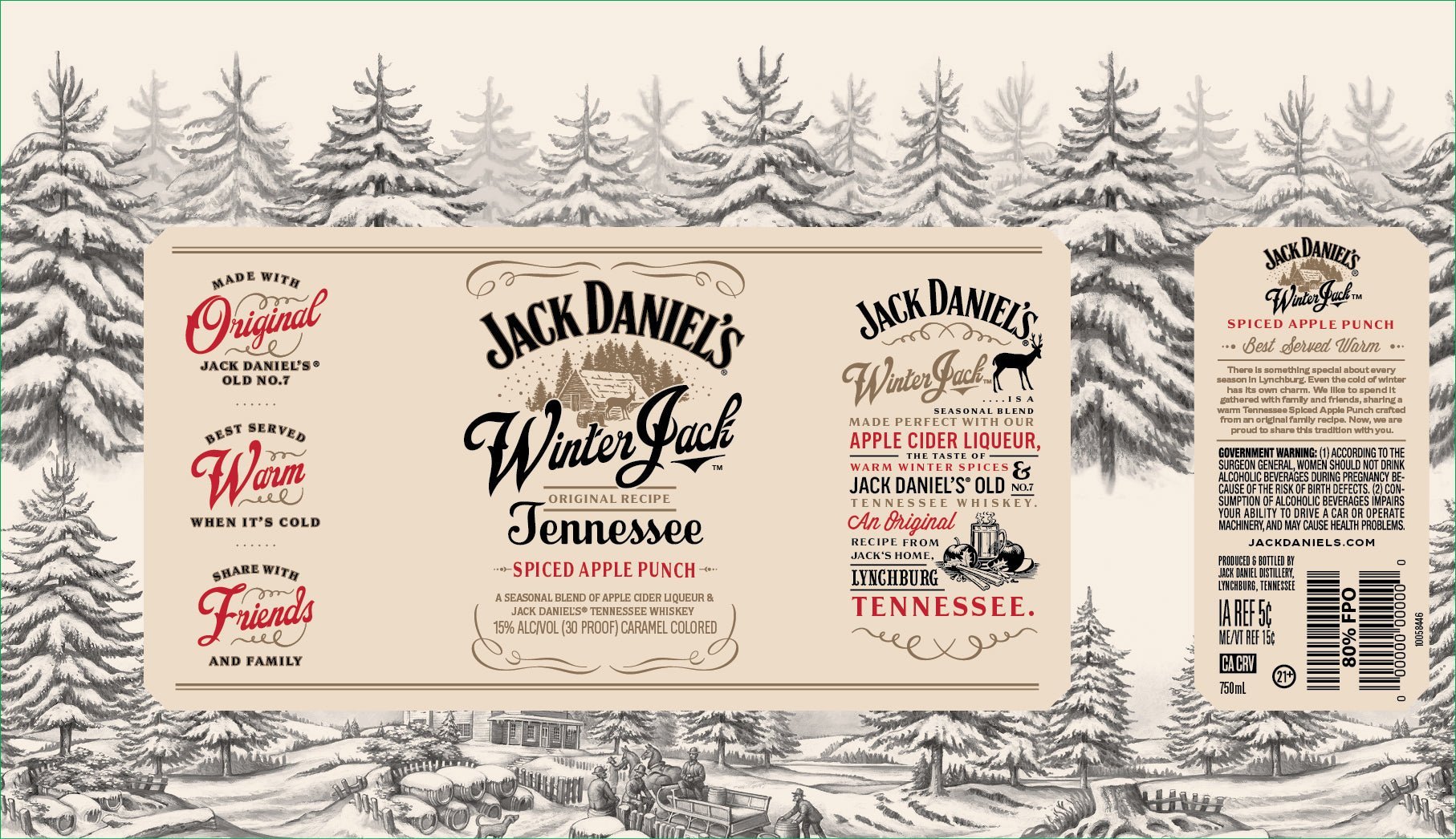 Jack Daniel's Winter Jack Spiced Apple Punch Whiskey Jack Daniel's