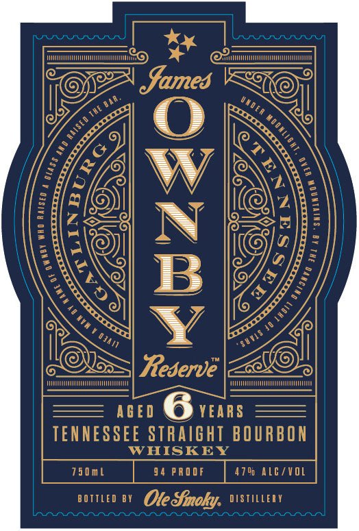 James Ownby Reserve 6 Year Aged Tennessee Straight Bourbon Whiskey Ole Smoky