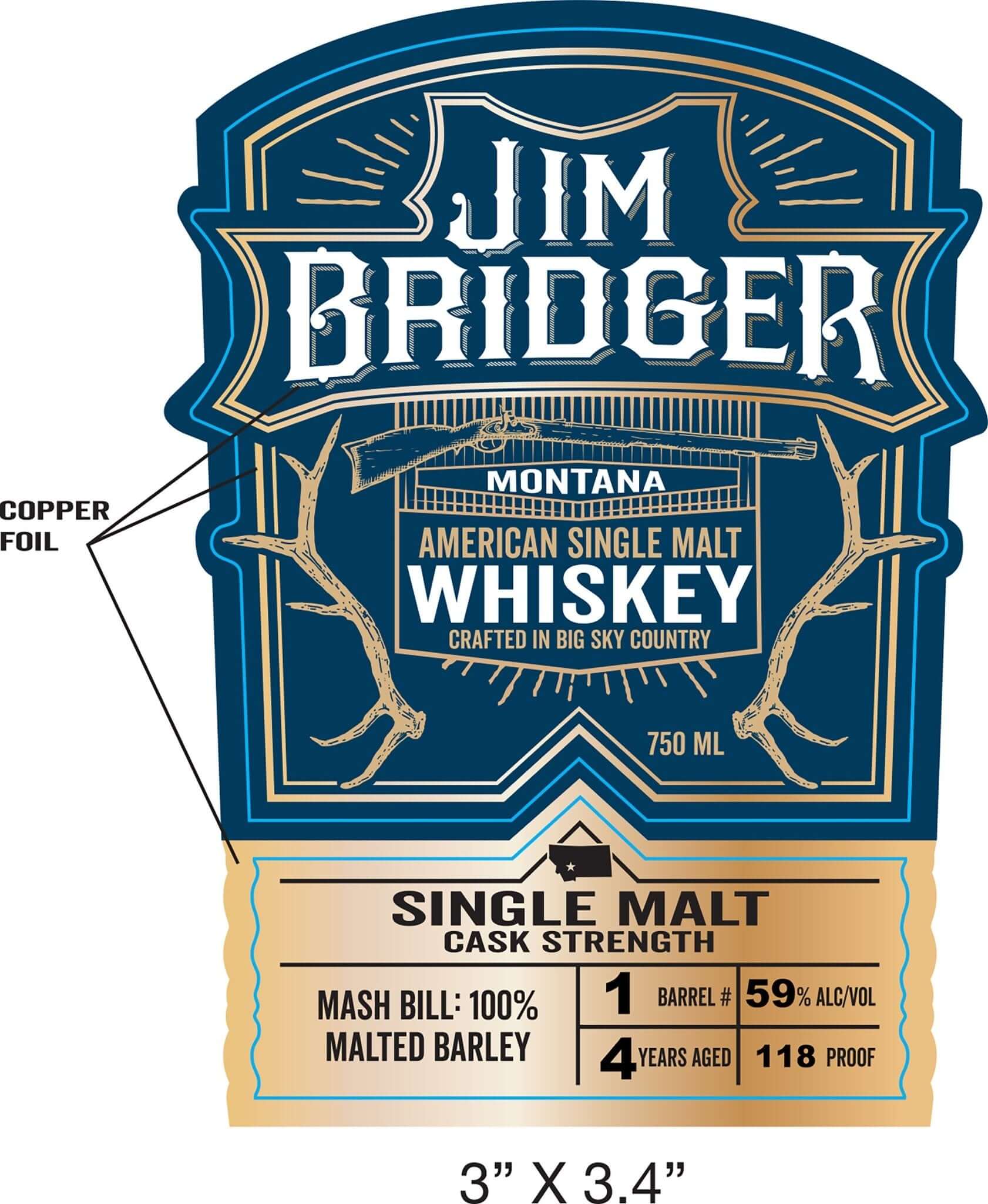 Jim Bridger American Single Malt Whiskey  Jim Bridger   