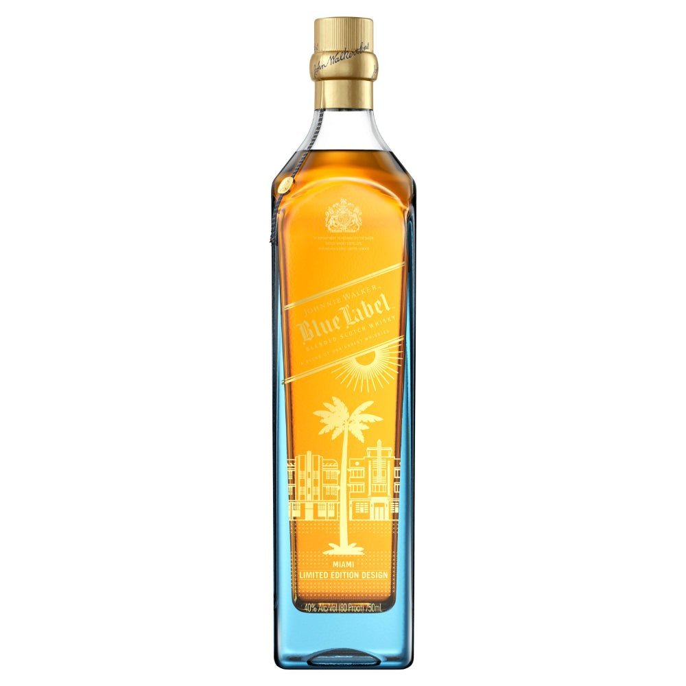 Johnnie Walker Blue Label Miami Limited Edition Design Scotch Johnnie Walker   