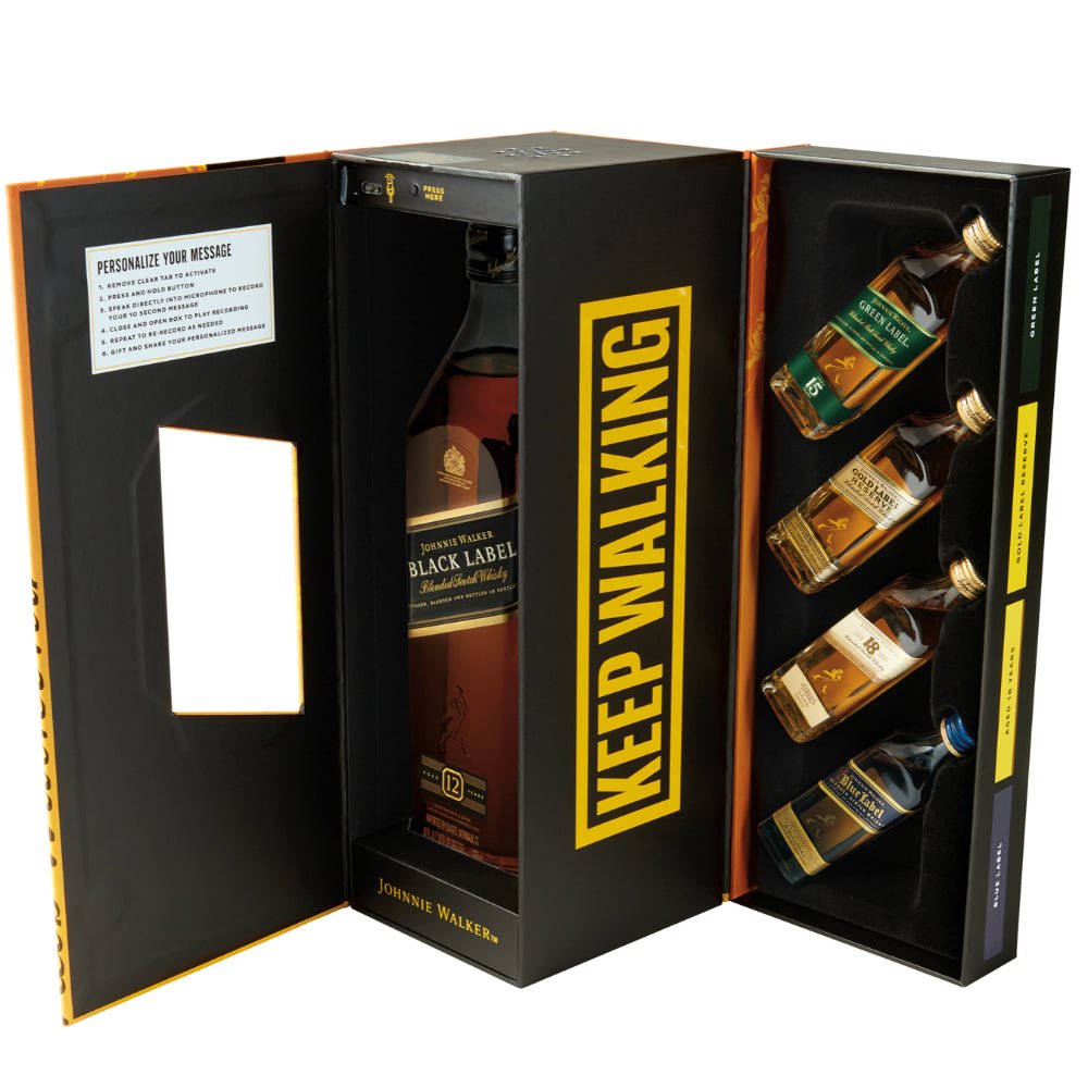 Johnnie Walker Moments To Share Voice Recorder Gift Set Scotch Johnnie Walker   