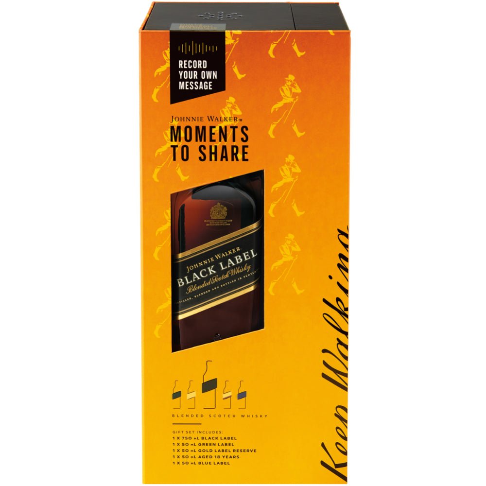 Johnnie Walker Moments To Share Voice Recorder Gift Set Scotch Johnnie Walker   