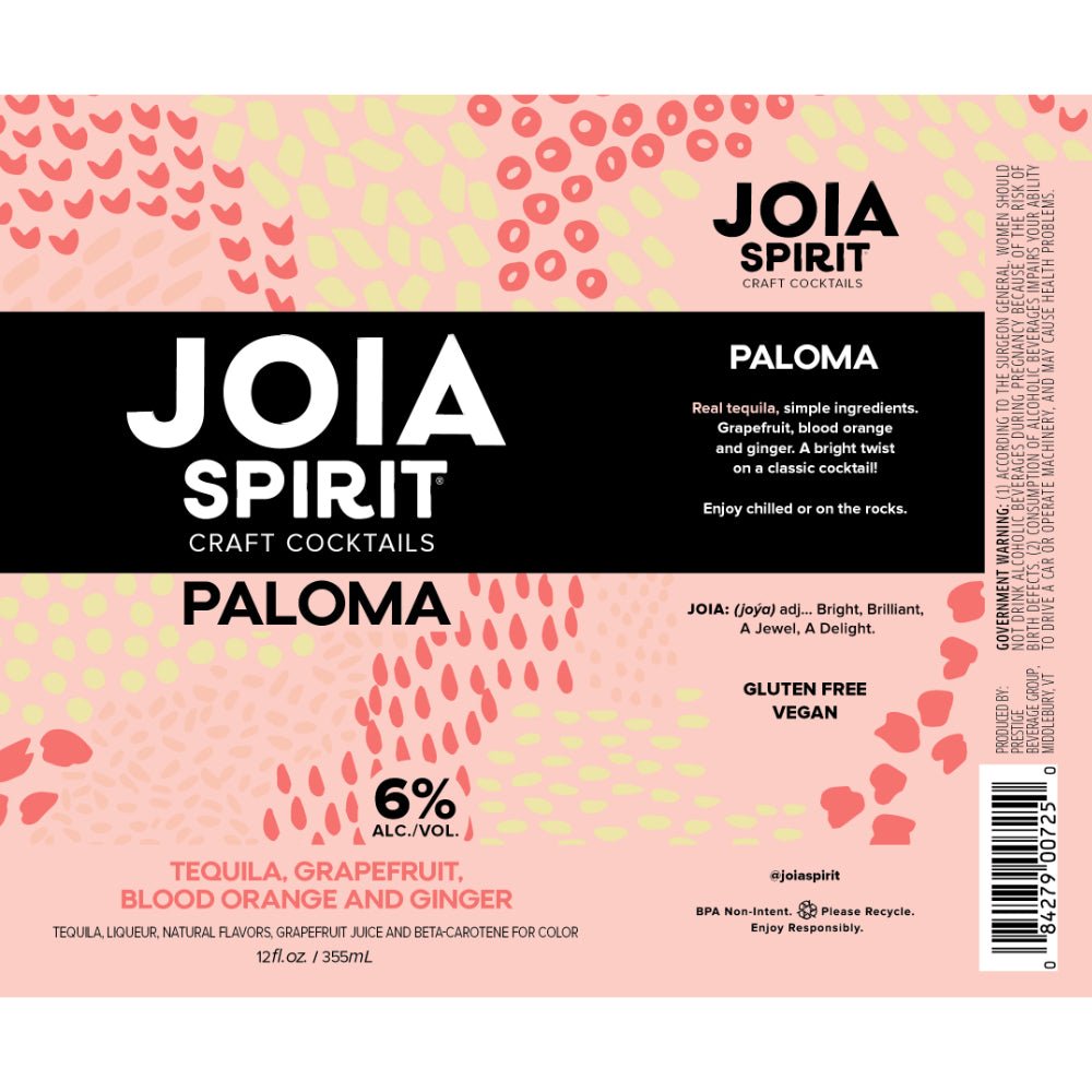 Joia Spirit Paloma 4pk Ready-To-Drink Cocktails Joia Spirit   