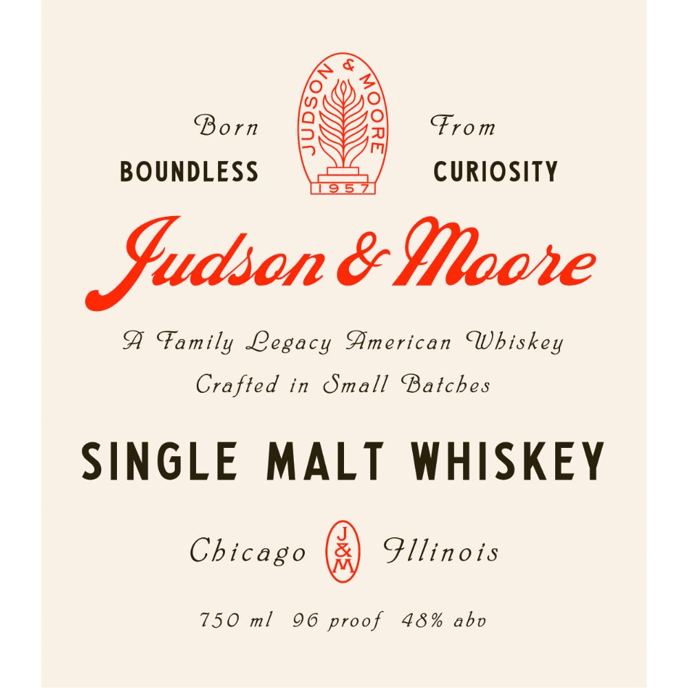 Judson & Moore Single Malt Whiskey Single Malt Whiskey Judson & Moore Distillery