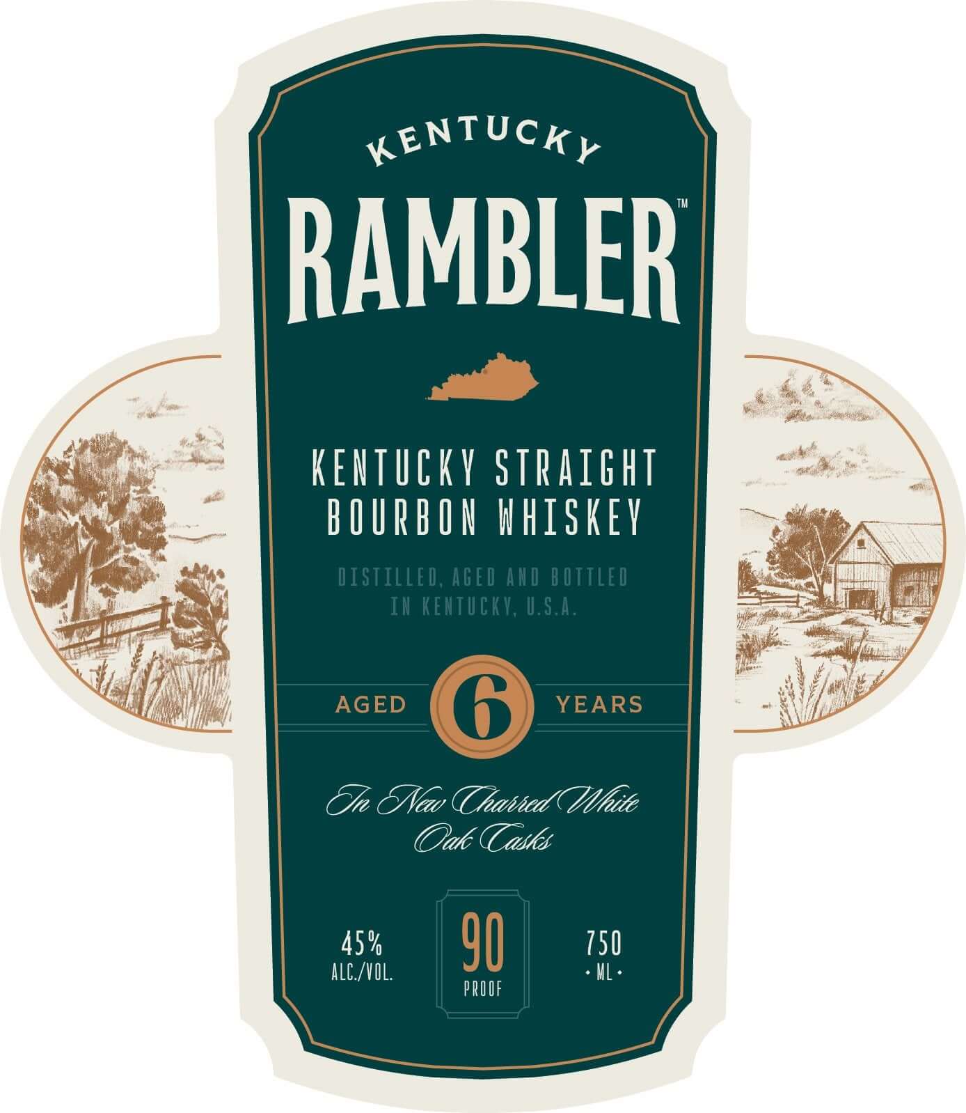 Kentucky Rambler 6-Year Kentucky Straight Bourbon Whiskey Straight Bourbon Whiskey Rambler   