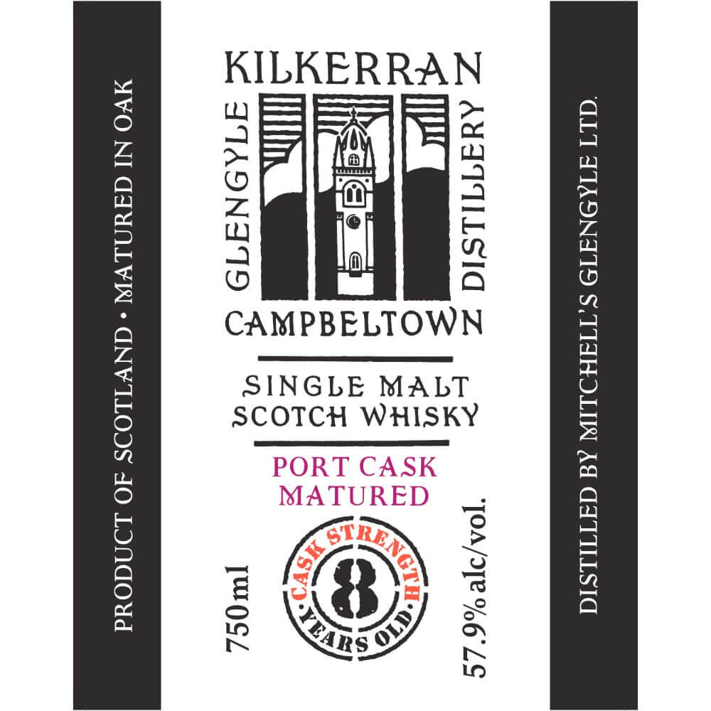 Kilkerran 8 Year Old Cask Strength Port Cask Matured Scotch Kilkerran