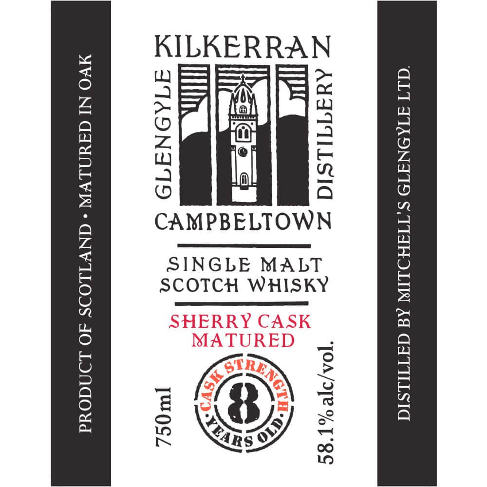 Kilkerran 8 Year Old Cask Strength Sherry Cask Matured Scotch Kilkerran