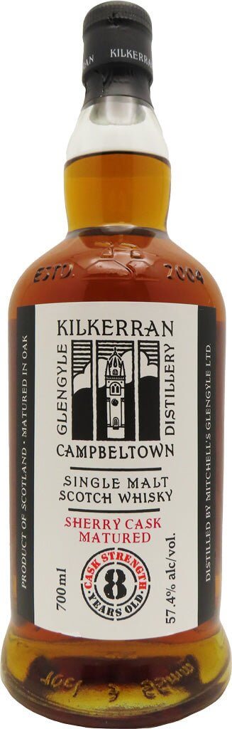 Kilkerran 8 Year Old Cask Strength Sherry Cask Matured Scotch Kilkerran