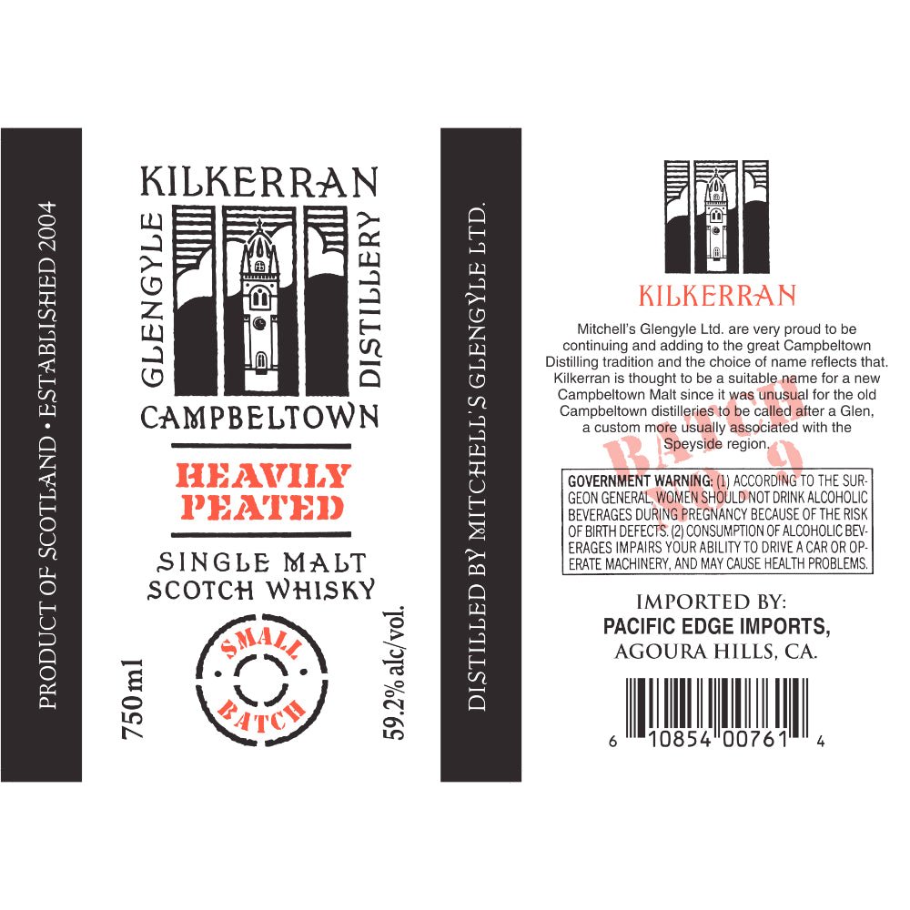 Kilkerran Heavily Peated Batch No. 9 Scotch Kilkerran   