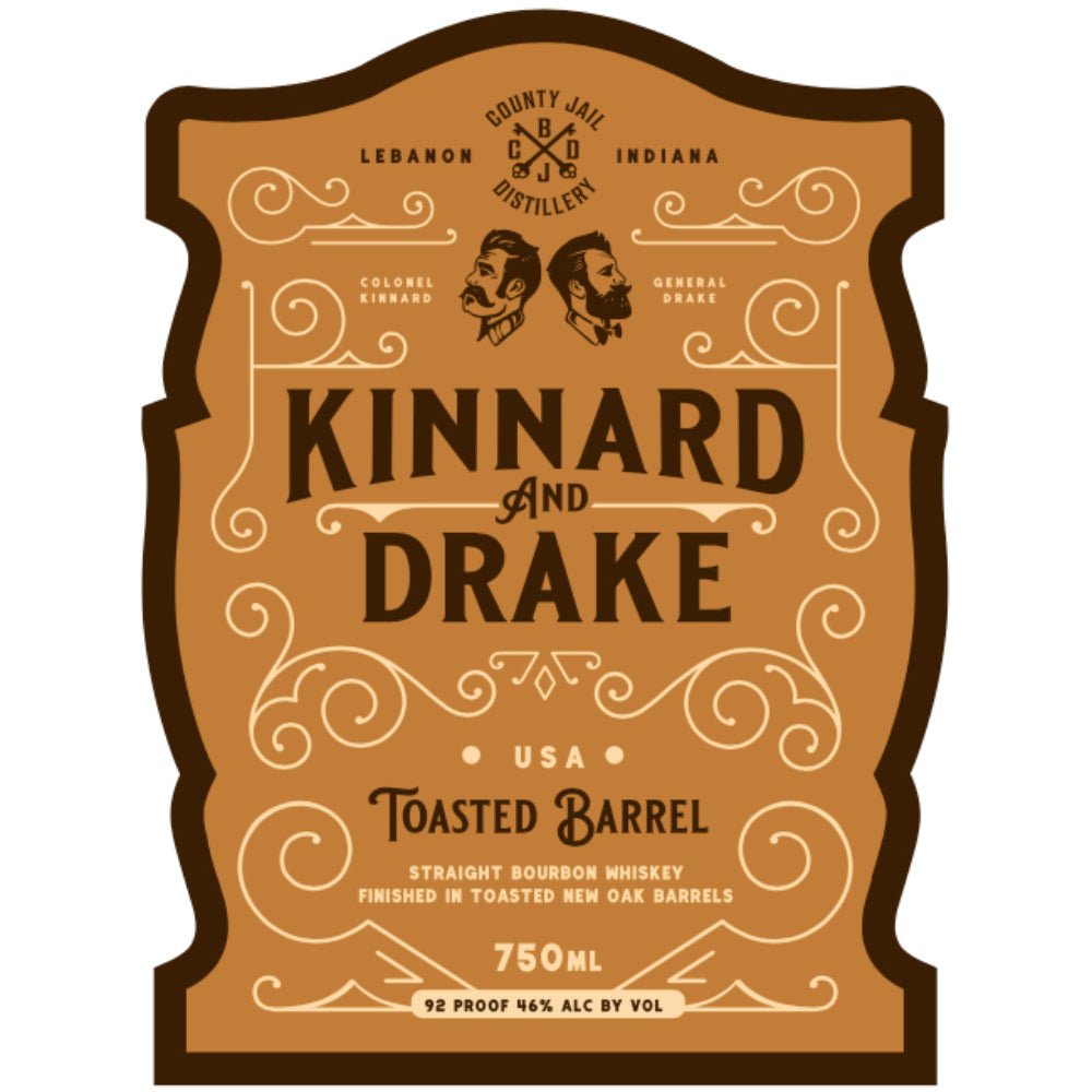 Kinnard and Drake Toasted Barrel Bourbon Bourbon Boone County Jail Distillery