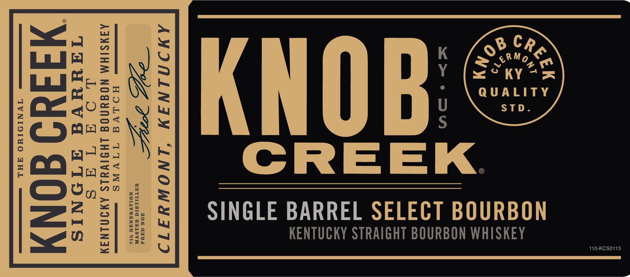 Knob Creek Single Barrel Select Bourbon 750ml Bourbon Whiskey Knob Creek   