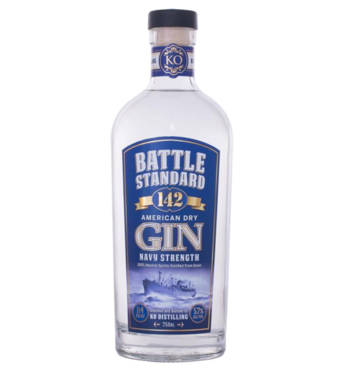 KO Distilling Battle Standard 142 Gin Navy Strength Gin KO Distilling   