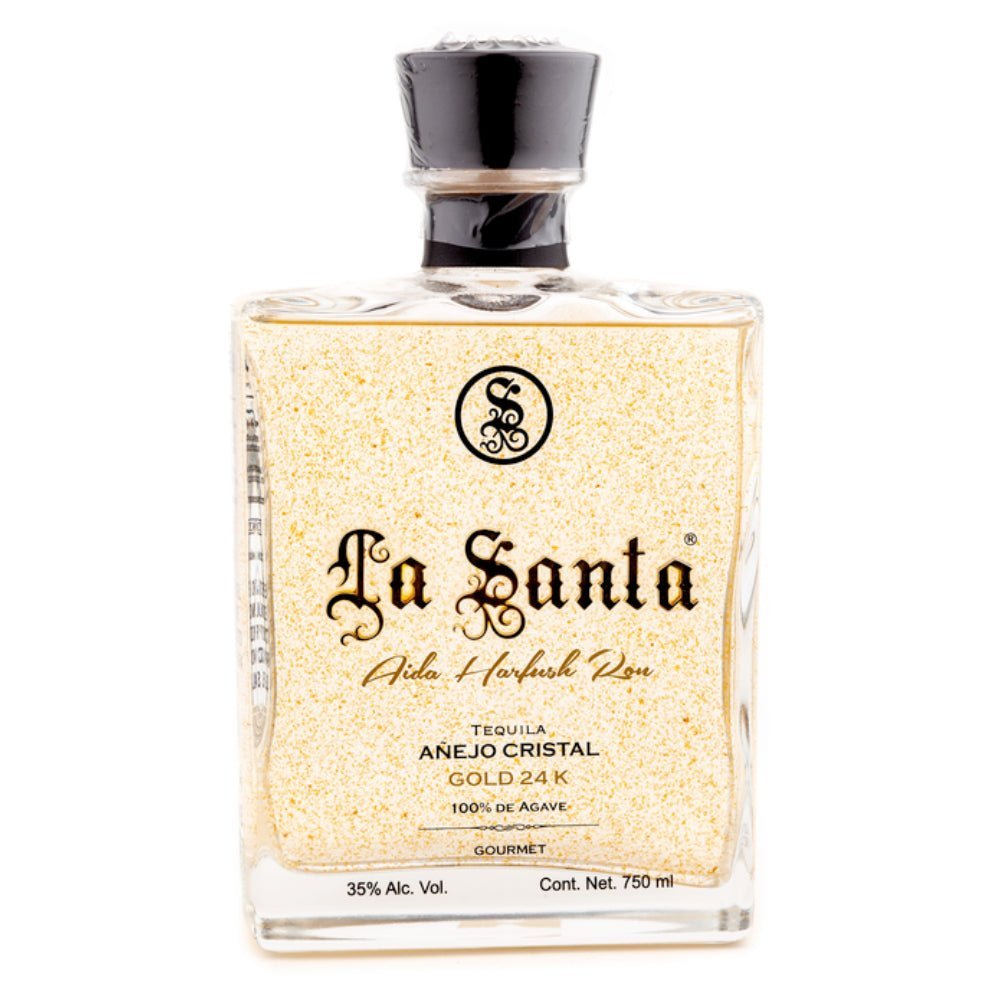 La Santa Tequila 24K Gold Anejo Tequila La Santa Aida Harfush Ron   