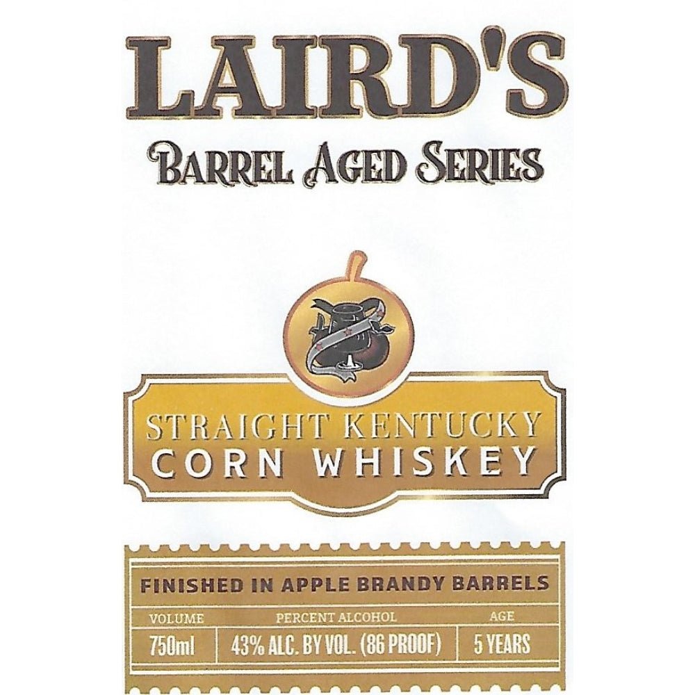 Laird’s Barrel Aged Series Corn Whiskey Finished in Apple Brandy Barrels Corn Whiskey Laird & Company   