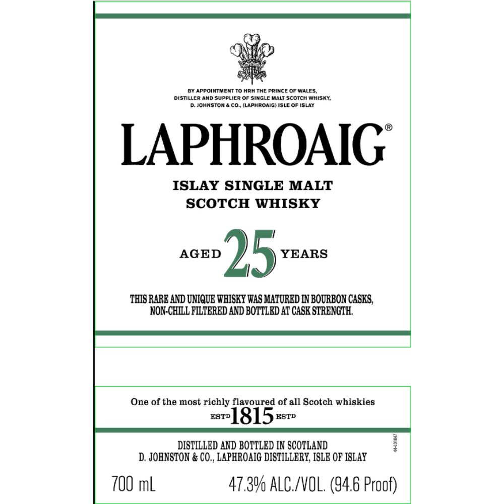 Laphroaig 25 Year Old Cask Strength 2023 Edition Scotch Laphroaig   