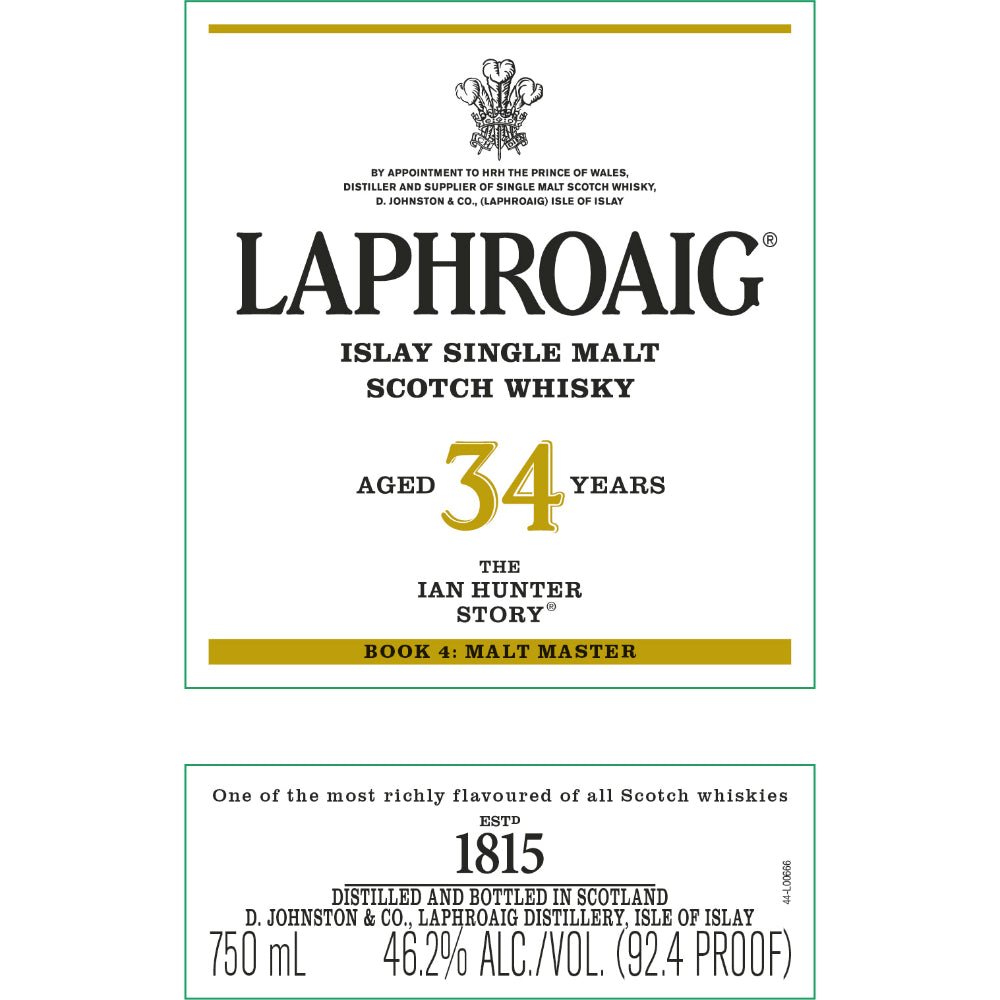 Laphroaig The Ian Hunter Story Book 4: Malt Master Scotch Laphroaig