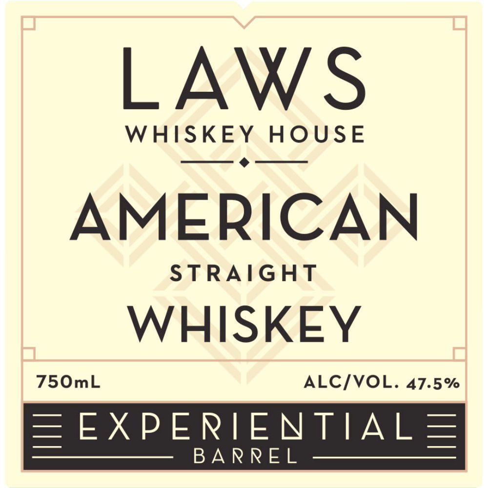 Laws Experiential Barrel American Straight Whiskey American Whiskey Laws Whiskey House   