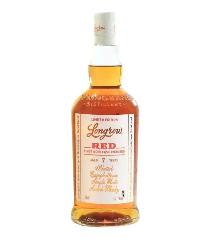 Longrow Red 7 Year Pinot Noir Cask Matured Limited Edition Scotch 750mL Scotch Springbank