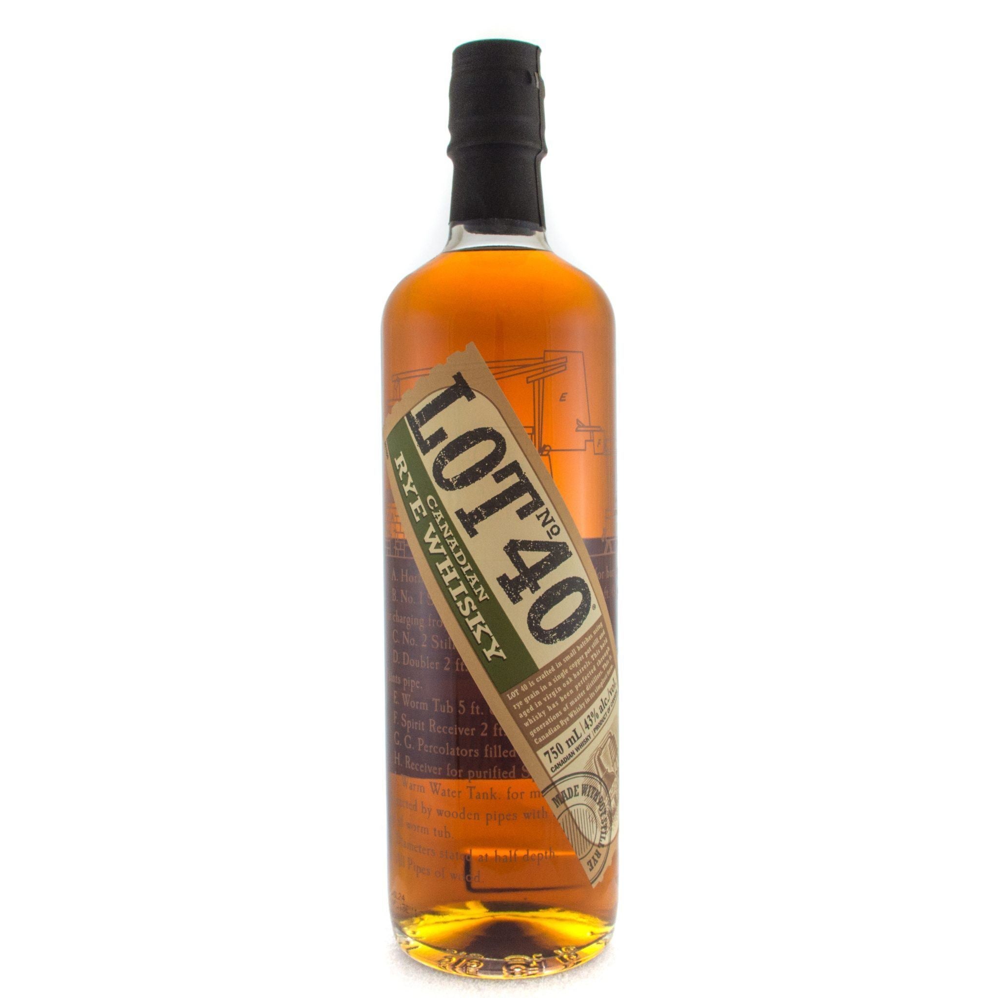 Lot No. 40 Canadian Rye Whisky Rye Whiskey Lot No. 40