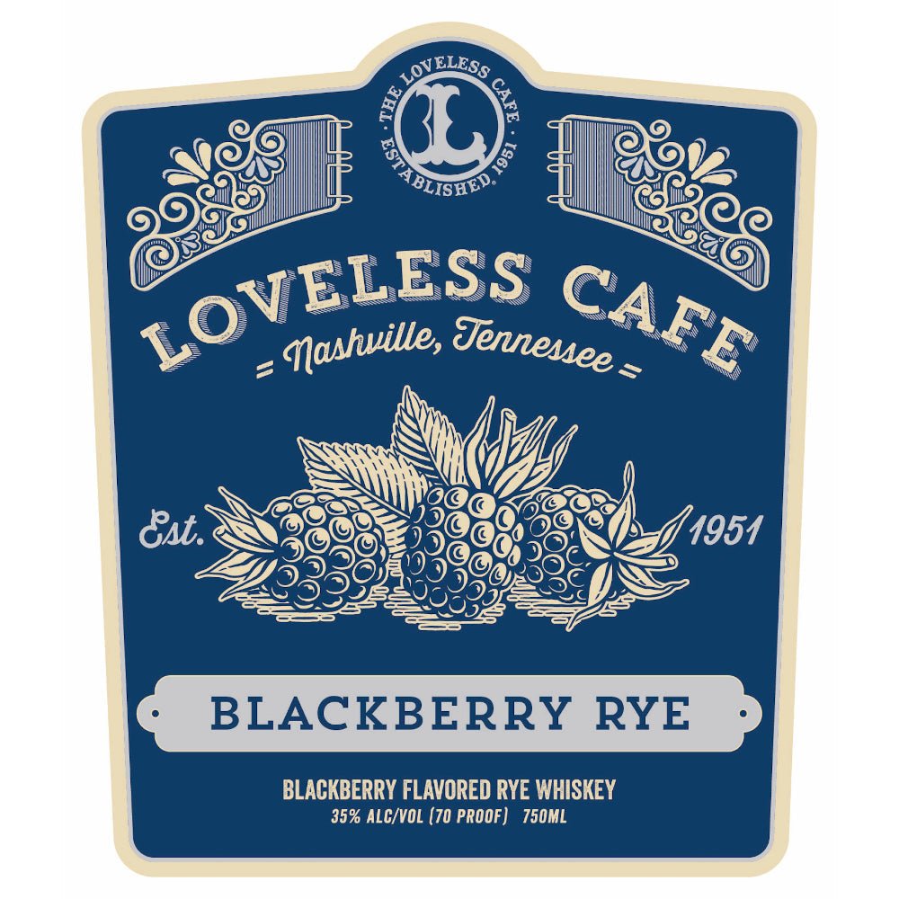 Loveless Cafe Blackberry Rye Whiskey Rye Whiskey Pennington Distilling   