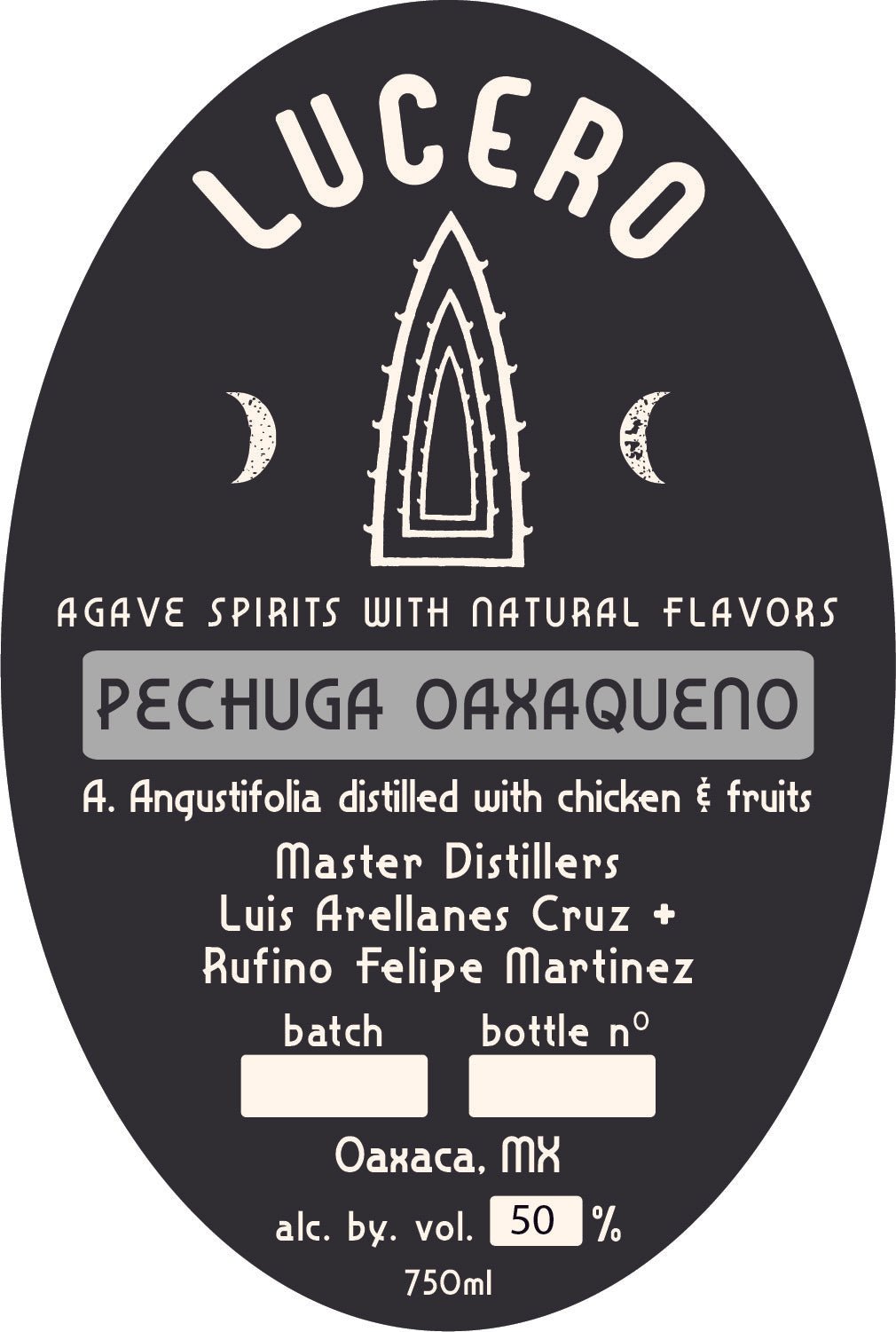 Lucero Pechuga Oaxaqueño Agave Spirits - Distilled with Chicken & Fruits  Lucero   