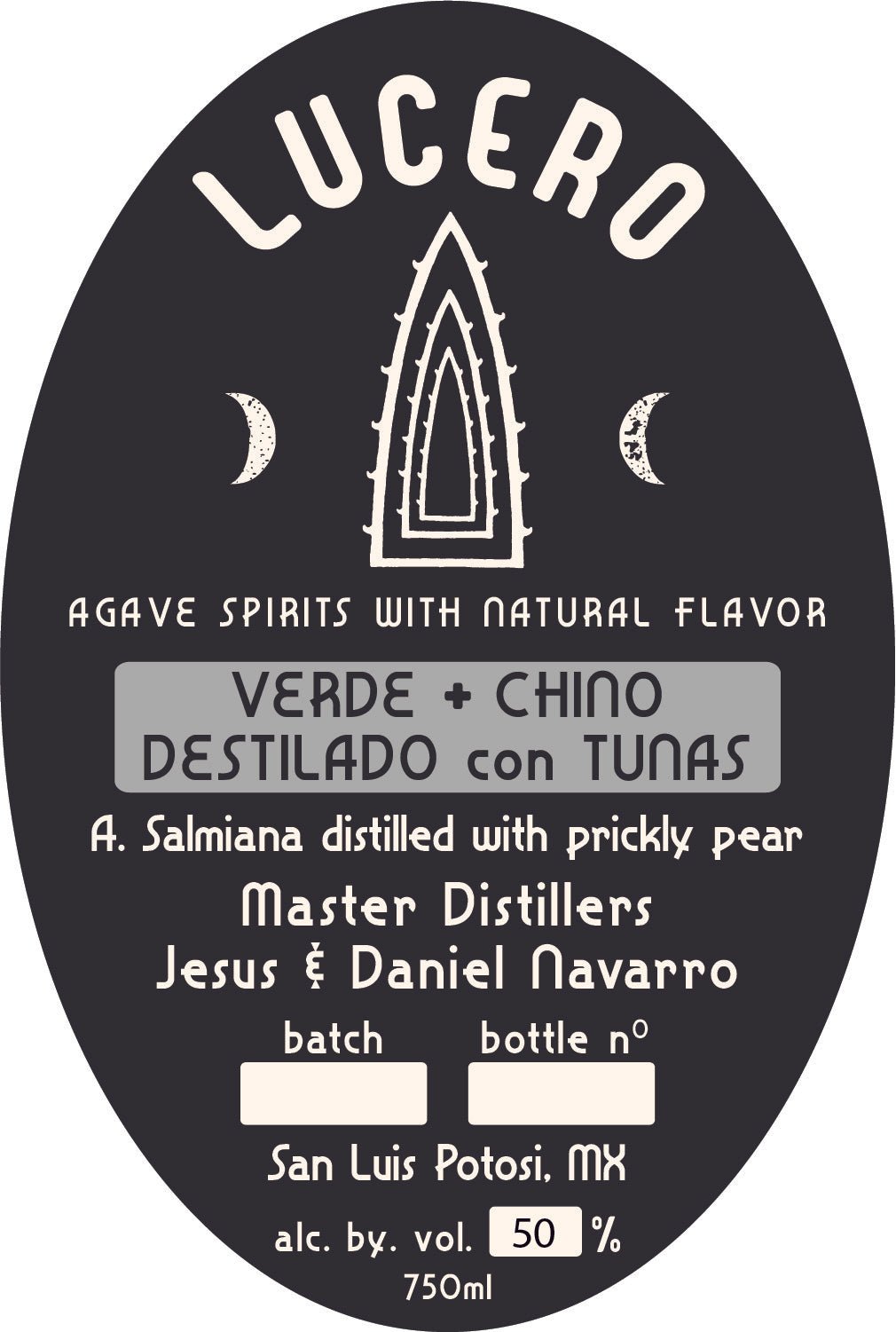 Lucero Verde + Chino Destilado con Tunas - A. Salmiana Distilled with Prickly Pear  Lucero   