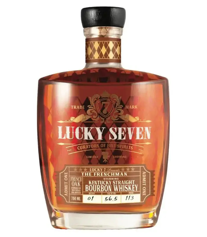 Lucky Seven The Frenchman French Oak Straight Bourbon 750mL Bourbon Lucky Seven   