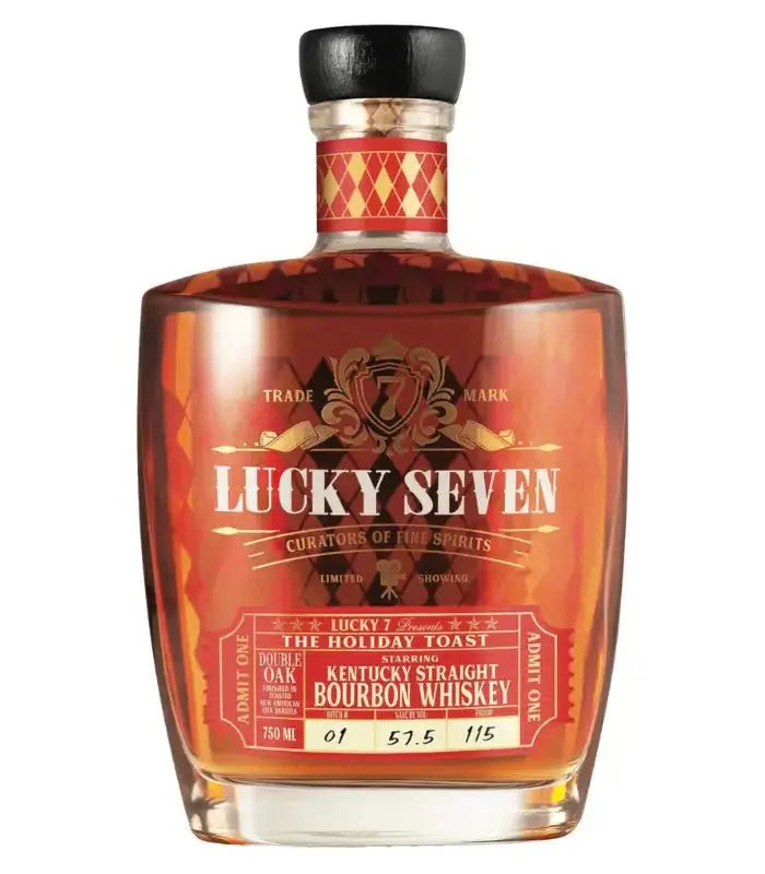 Lucky Seven The Holiday Toast Double Oak Straight Bourbon 750mL Bourbon Lucky Seven   