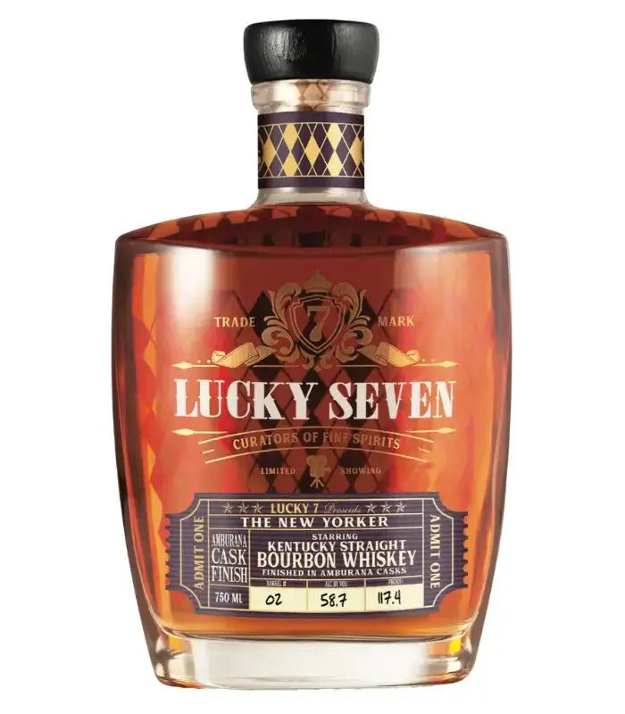 Lucky Seven The New Yorker Straight Bourbon 750mL Bourbon Lucky Seven   