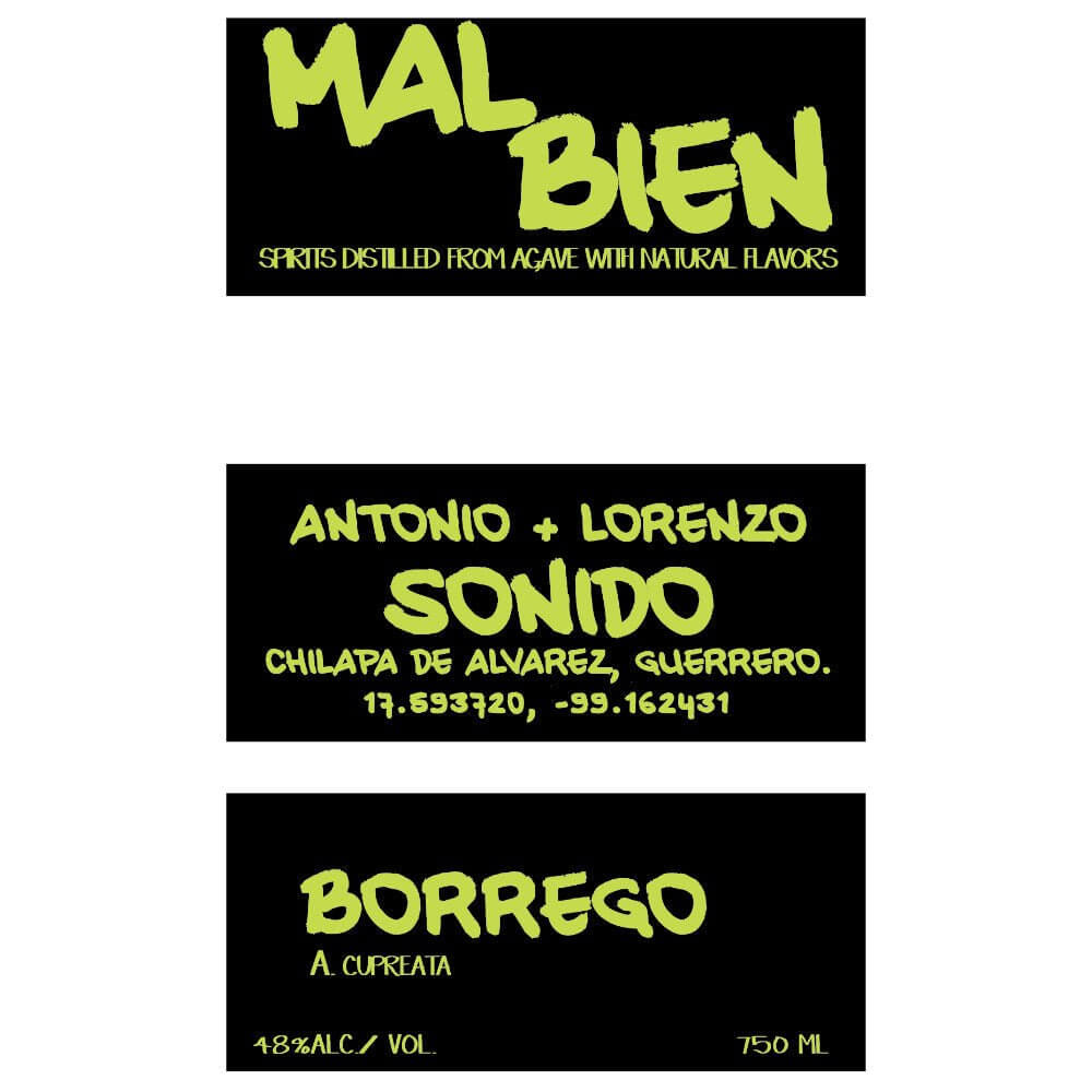 Mal Bien Antonio + Lorenzo Sonido Borrego Mezcal Mezcal Mal Bien