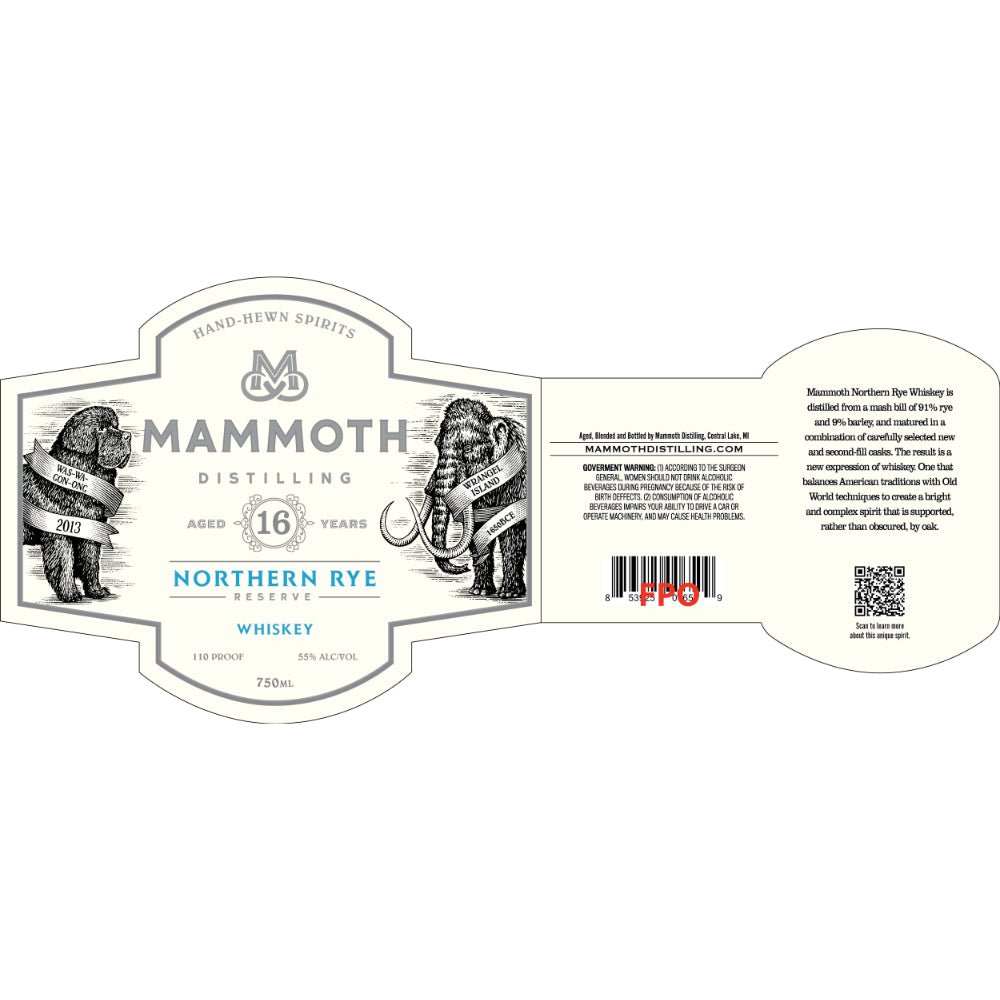 Mammoth 16 Year Old Northern Rye Reserve Rye Whiskey Mammoth Distilling