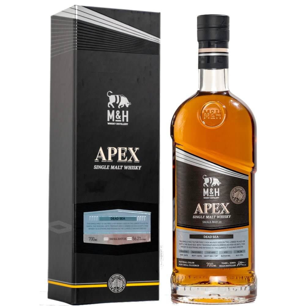 M&H Distillery Apex Single Malt Whisky Dead Sea Scotch M&H Distillery