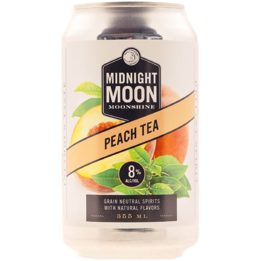 Midnight Moon Peach Tea Moonshine Cocktail 4pk Moonshine Midnight Moon Moonshine