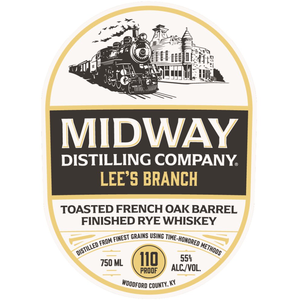 Midway Lee’s Branch Toasted French Oak Barrel Finished Rye Rye Whiskey Midway Distilling Company